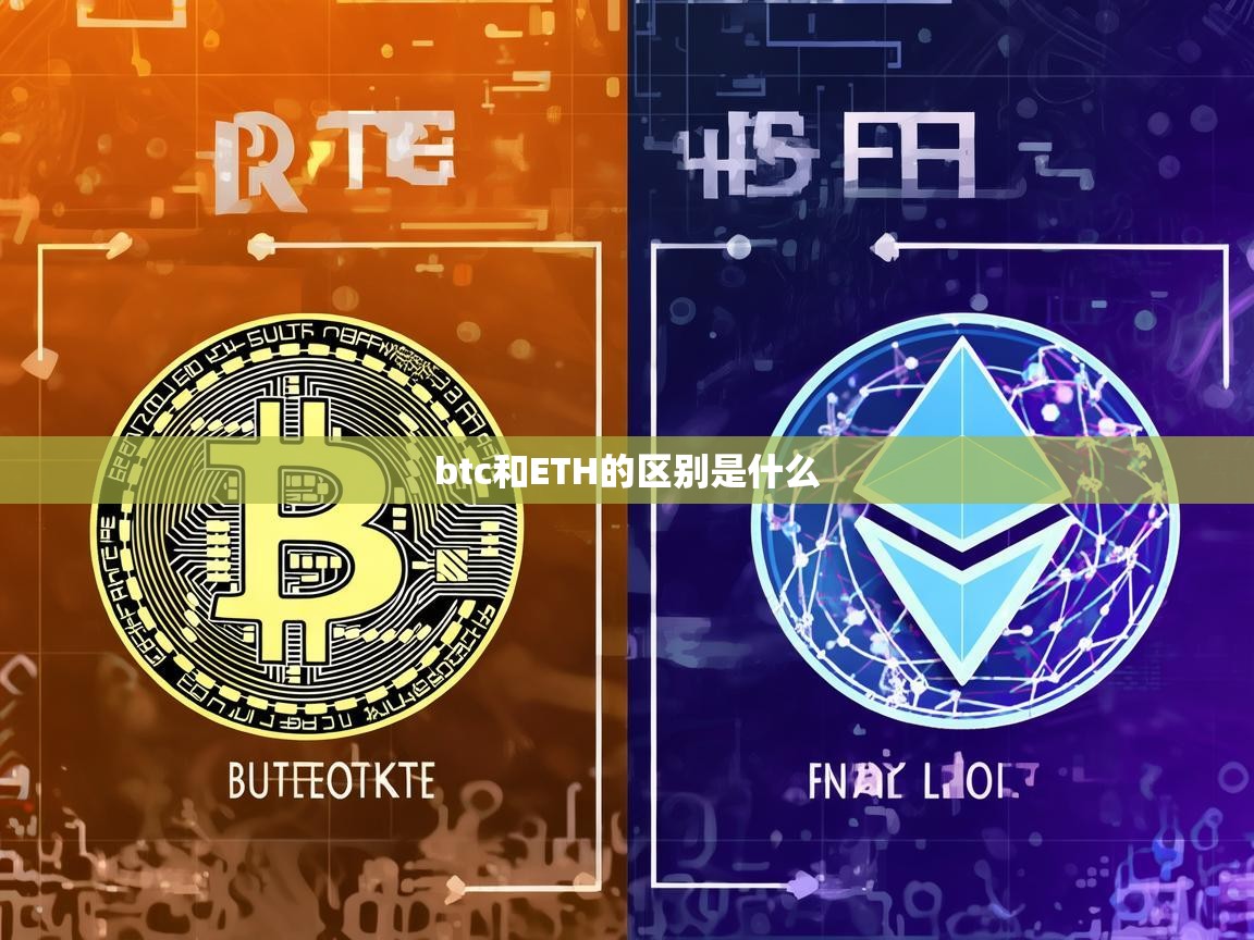 BTC与ETH的区别，全面解析两大加密货币的差异