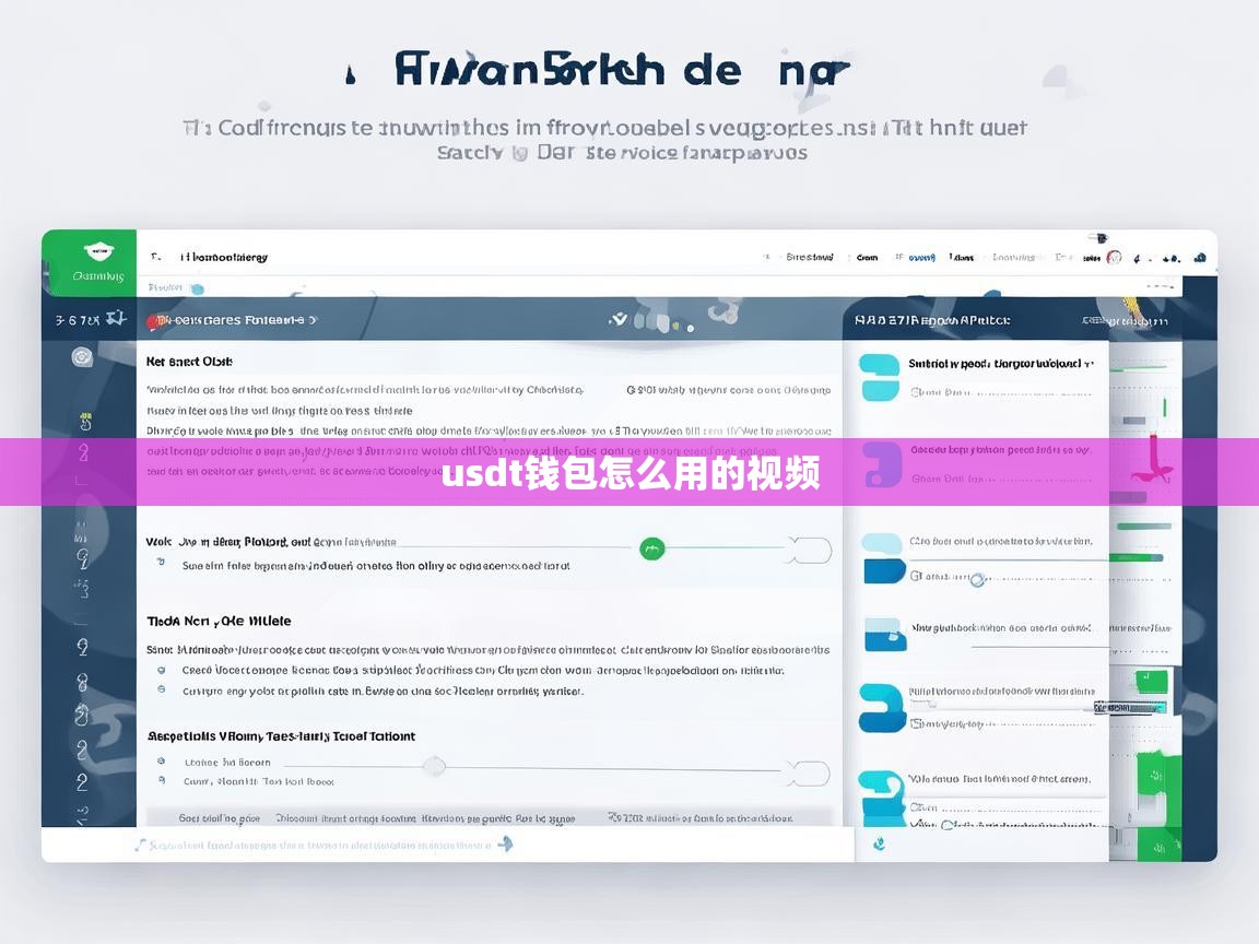 USDT钱包怎么用的视频，从入门到精通的全方位指南